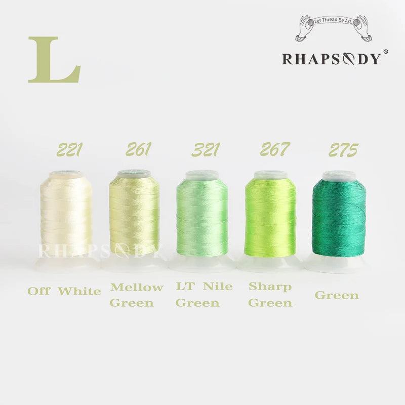 221 261 321 267 275 Color 40wt Polyester Embroidery Thread Set 60 Colors 550 Yards