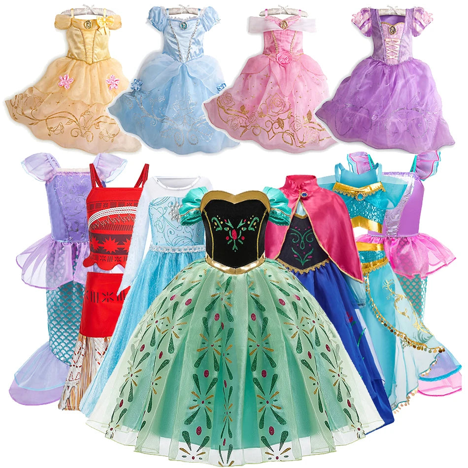 Girls Princess Party Dress Costume – Ankle-Length