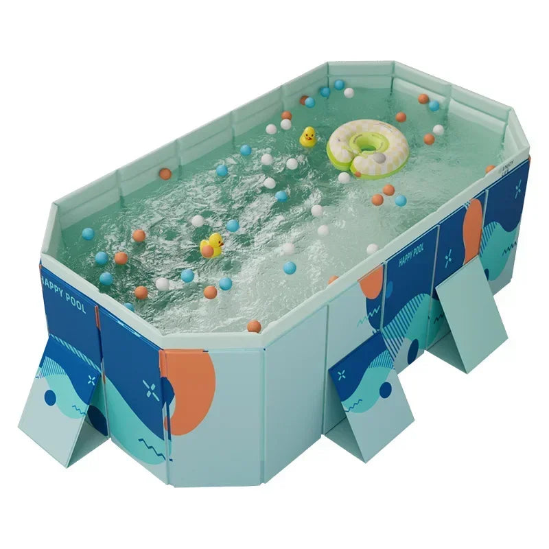 210cm-C Color Large Outdoor Family Swimming Pool – Foldable Garden Pool