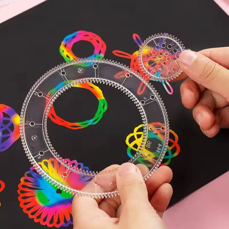 Spirograph Geometry Drawing Set For Kids And Students