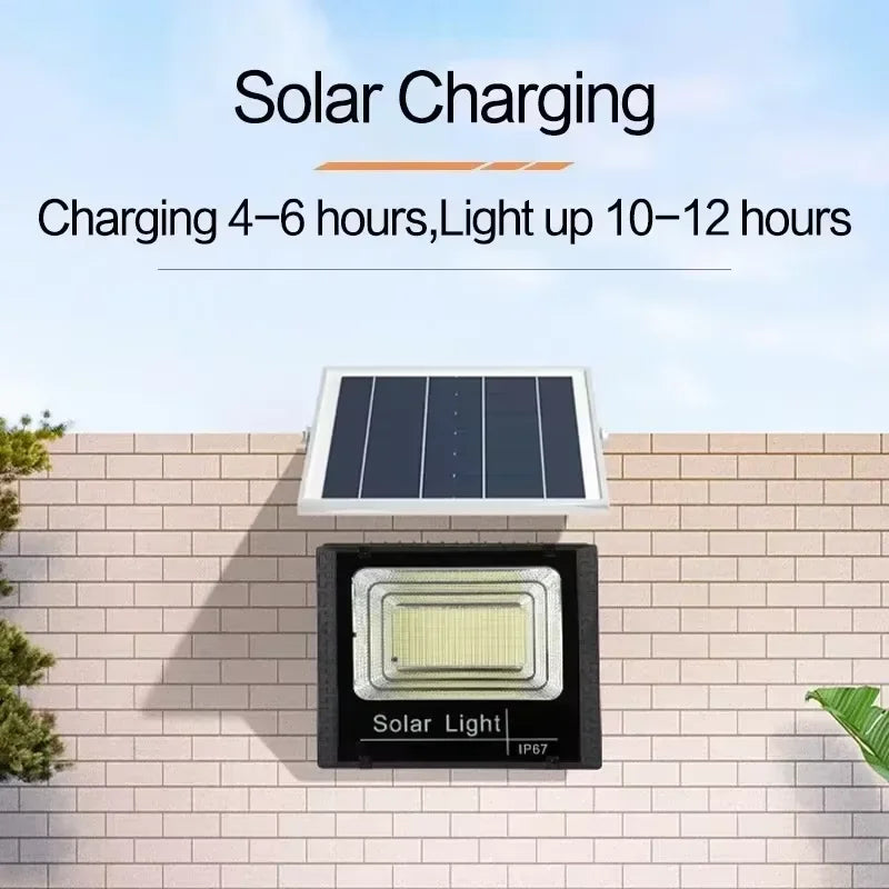 Solar LED Flood Light With Remote Control IP67 Outdoor