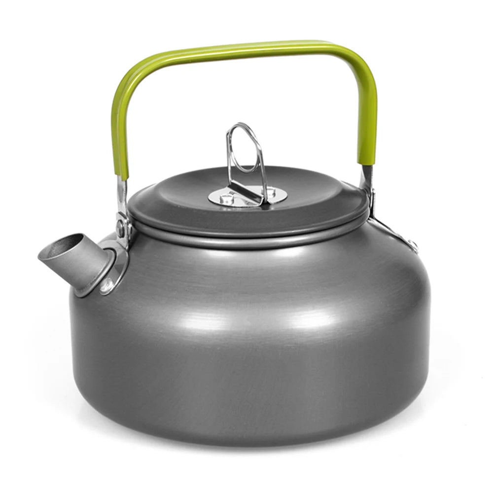 0.8L Color Aluminum Camping Kettle 1.1L – Lightweight Outdoor Teapot