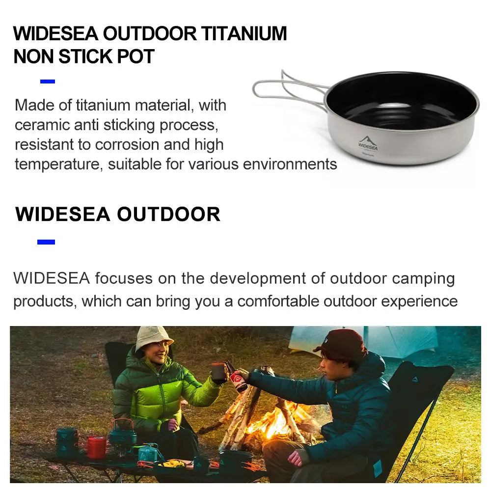 Titanium Camping Cookware Set – Ultralight Outdoor Pot