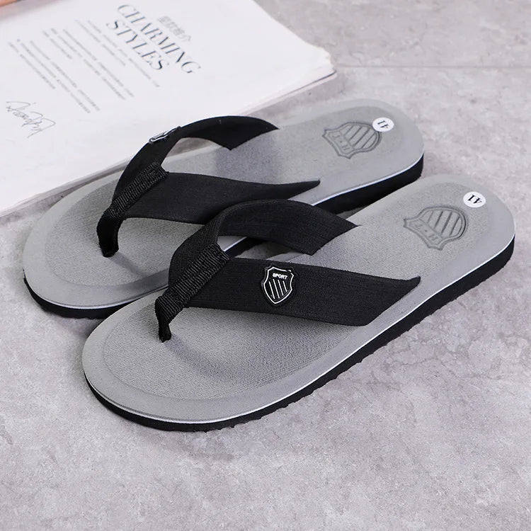Gray Color Men’s EVA Beach Clogs Slippers – Lightweight Non-Slip