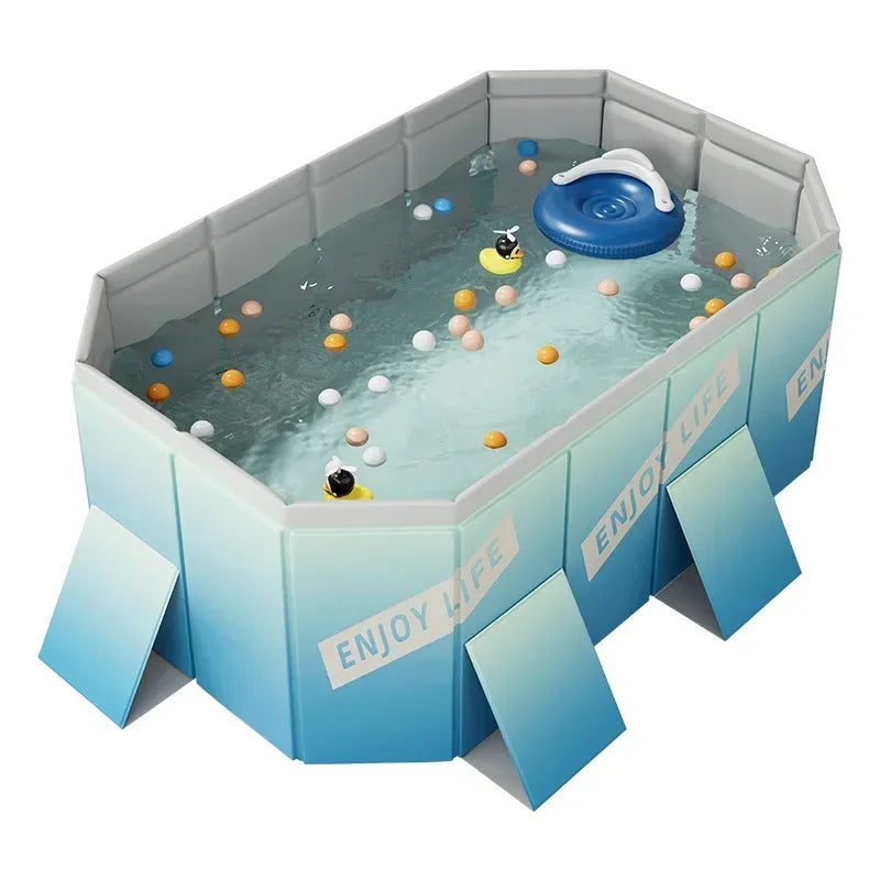 185cm-B Color Large Outdoor Family Swimming Pool – Foldable Garden Pool
