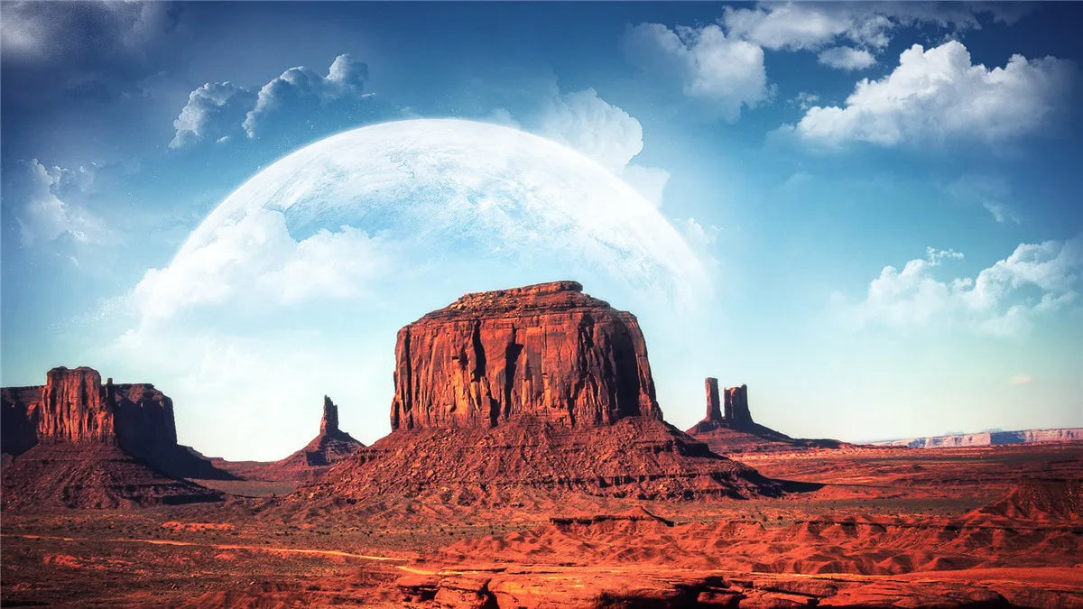 Monument valley Color 500-Piece Landscape Jigsaw Puzzle Paper Art 46 x 28 cm
