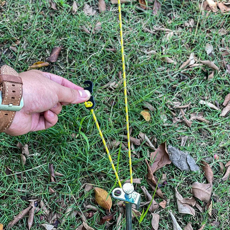 Reflective Camping Guy Lines With Aluminum Tensioners