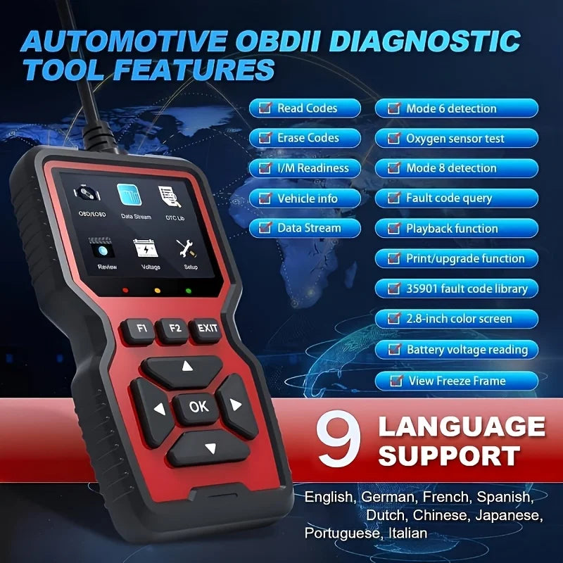 USB OBD2 Car Diagnostic Scanner – Real-Time Data Reader