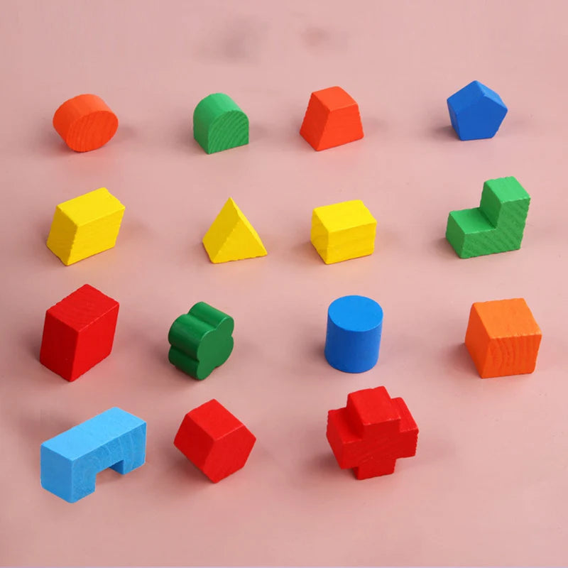 Montessori Wooden Shape Sorting Intelligence Box