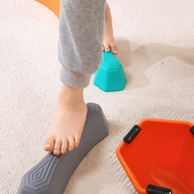 Kids Sensory Balance Stepping Stones Bridge Toy
