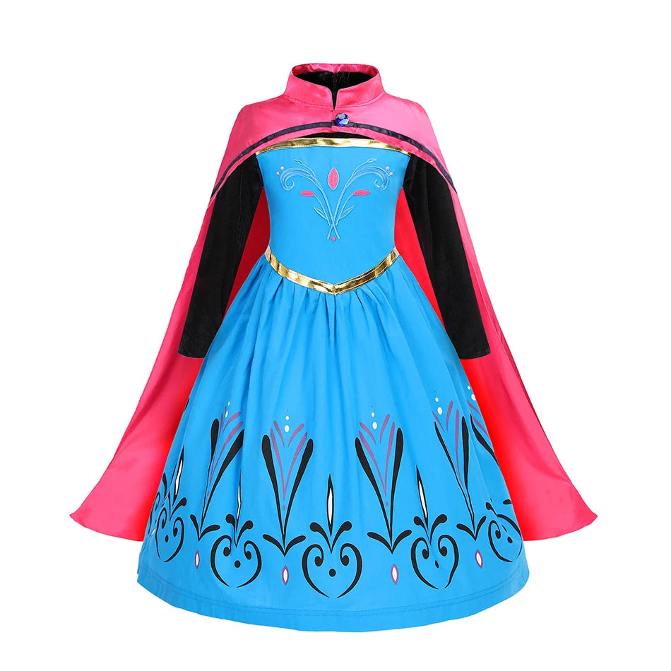 Girls Princess Costume Dress – Long Sleeve Party Outfit