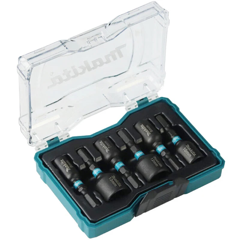 Magnetic Impact Nut Driver Bit Set With Case, 6-Piece