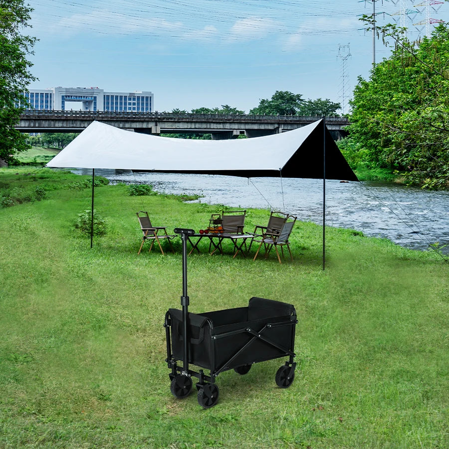 Foldable Heavy Duty Camping Wagon Utility Cart