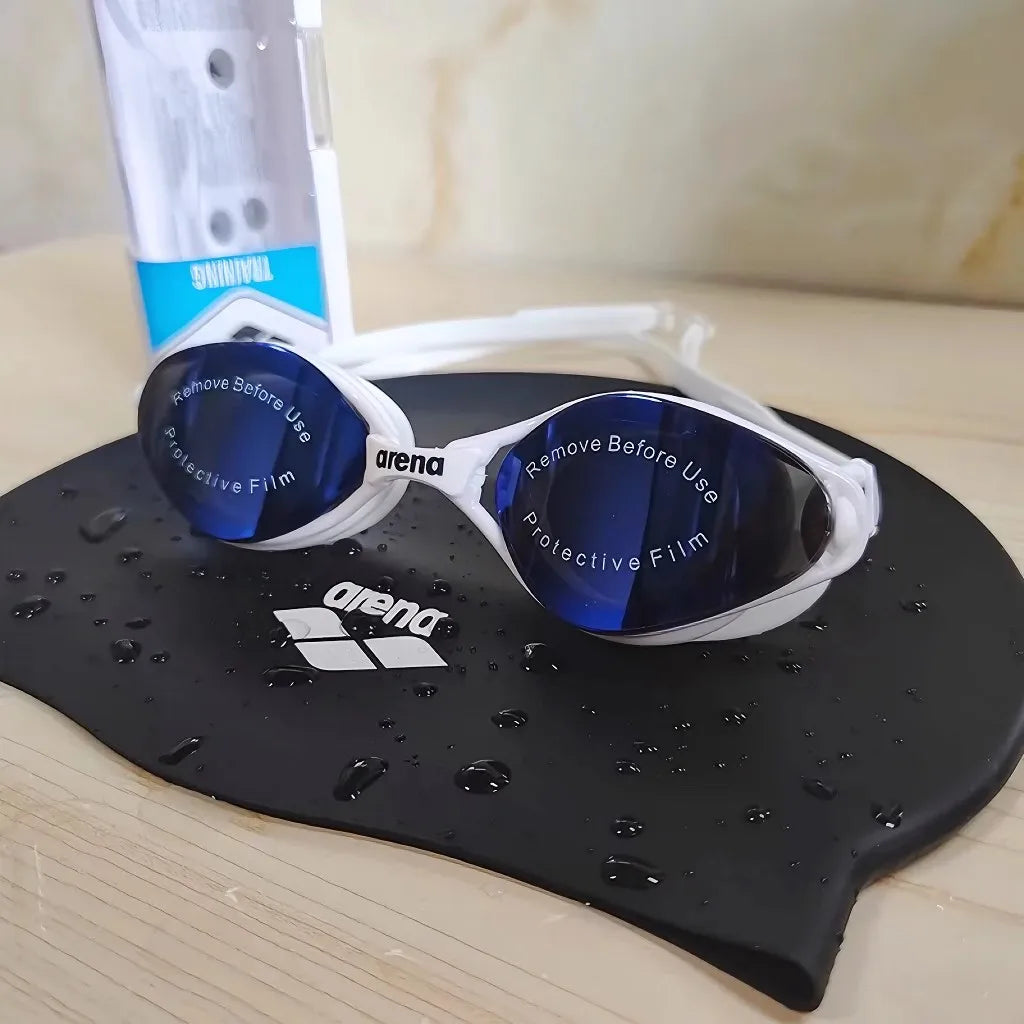Waterproof Anti-Fog Swimming Goggles and Cap Set