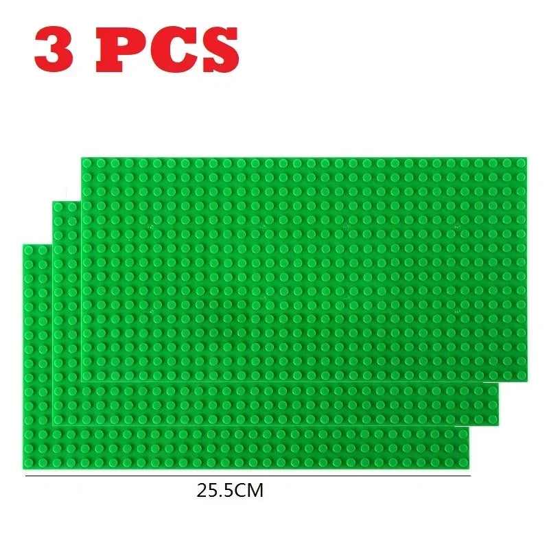 16X32 Green Color Plastic Base Plate Building Bricks Compatible Blocks Set