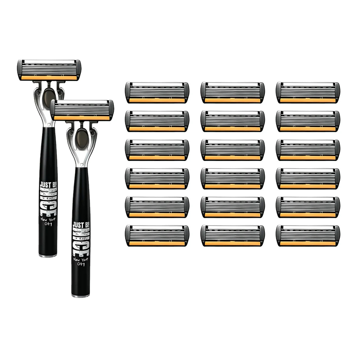2NICE 18Cheng Color Men’s Manual Safety Razor Set With 6-Layer Blades