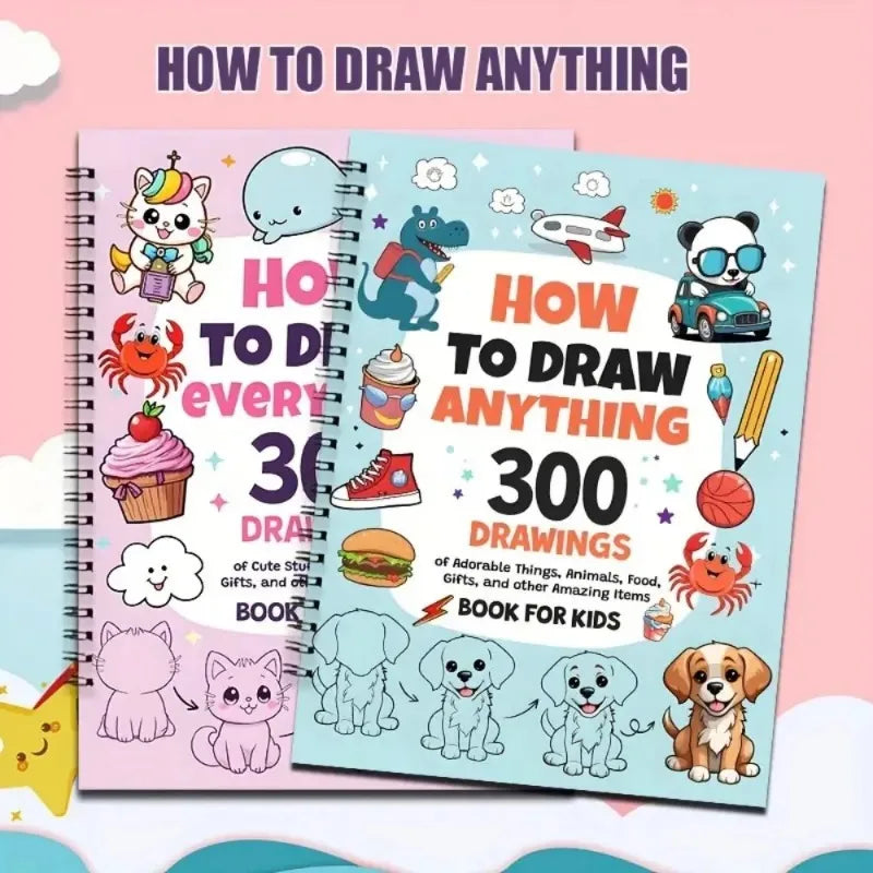 How To Draw Anything Book – 300 Easy Cute Step Drawings