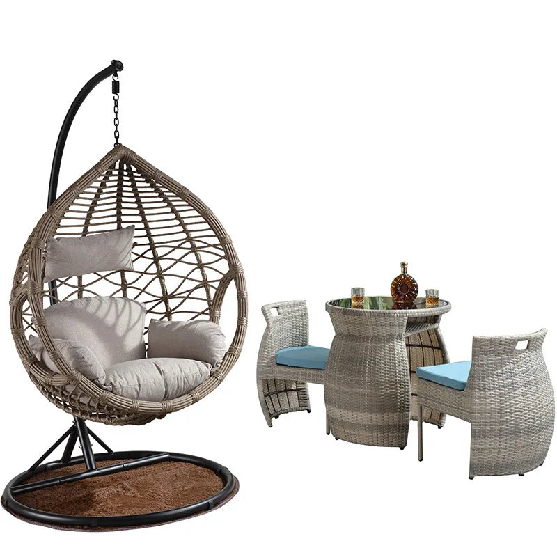 Outdoor Hanging Rattan Swing Chair – Balcony & Garden Seat