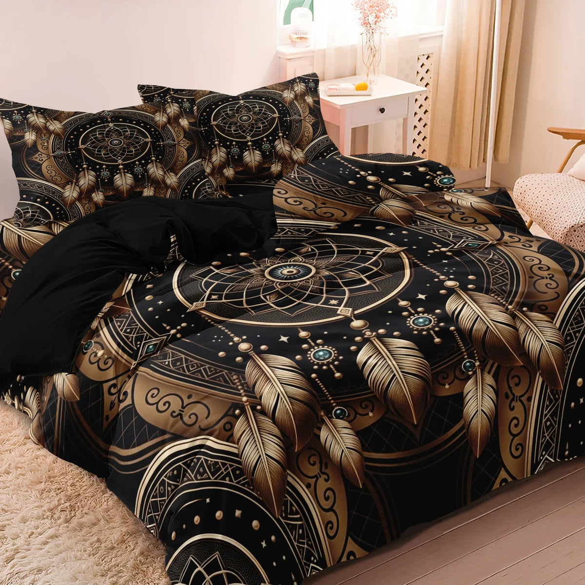 Dreamcatcher Tribal Duvet Cover Set With Pillowcases