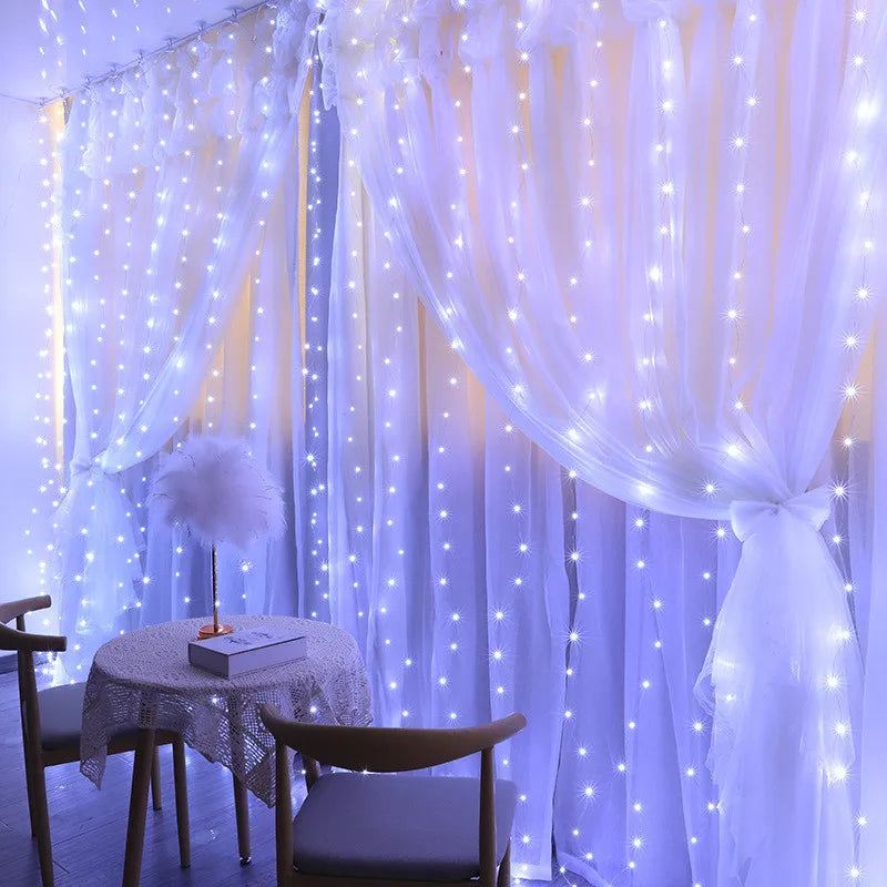 USB Curtain Fairy String Lights with Remote Control
