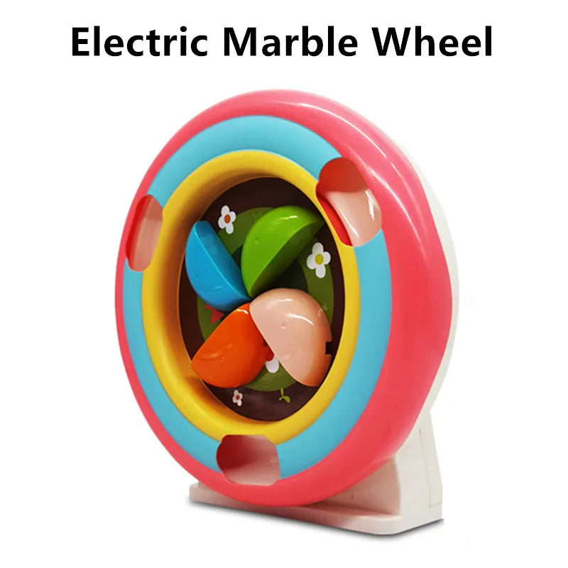 electric wheel Color Marble Run Building Blocks Set With Spiral Tracks