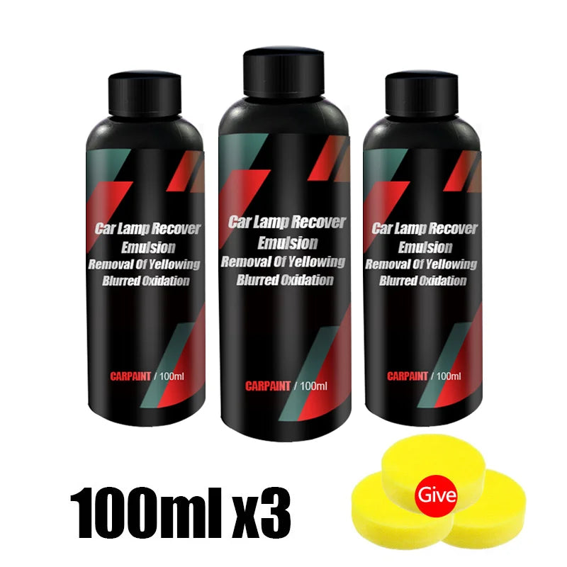 300ML Color Car Headlight Restoration Polish – Clarity Repair Agent