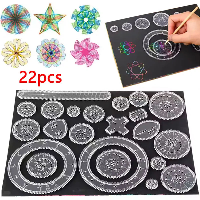 Spirograph Geometry Drawing Set For Kids And Students