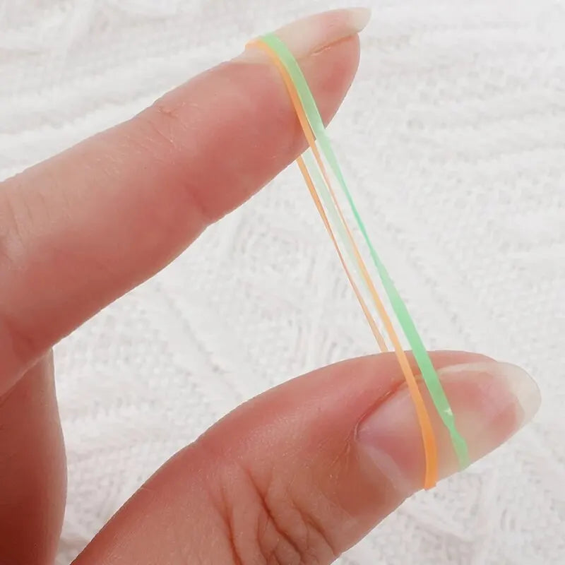 1000-Piece Colorful Disposable Hair Elastics For Kids