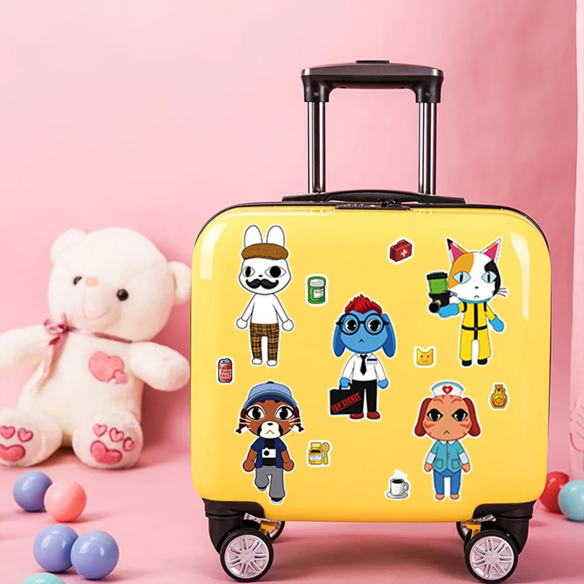 Animal Hospital Make-a-Face Puzzle Sticker Game Set
