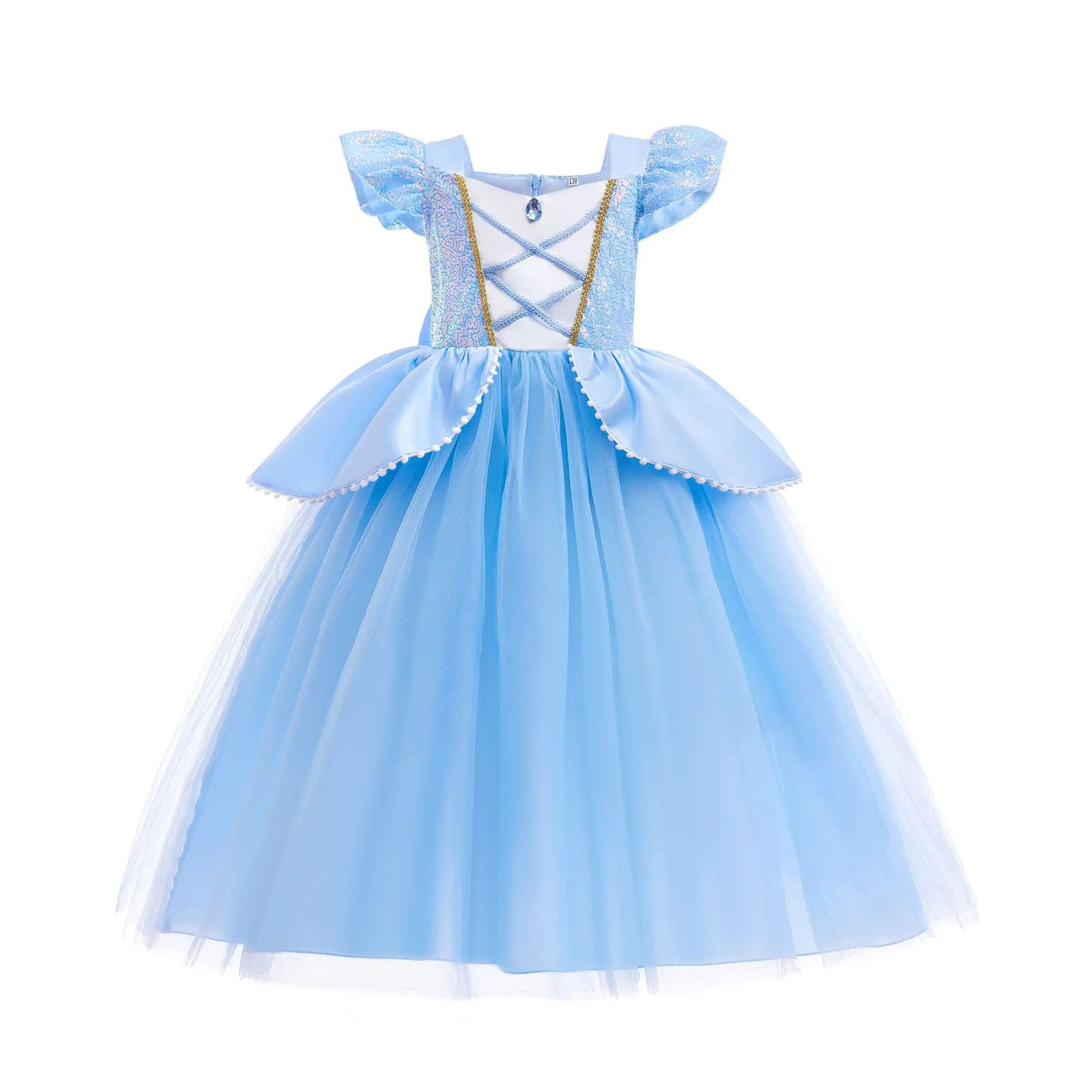 T Color Girls Princess Costume Dress – Long Sleeve Party Outfit