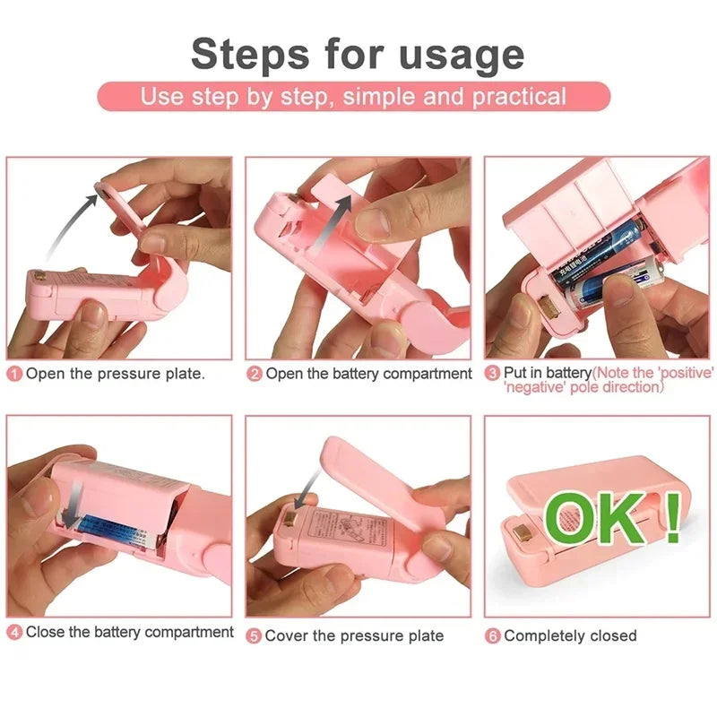 Mini Handheld Heat Bag Sealer For Food Storage