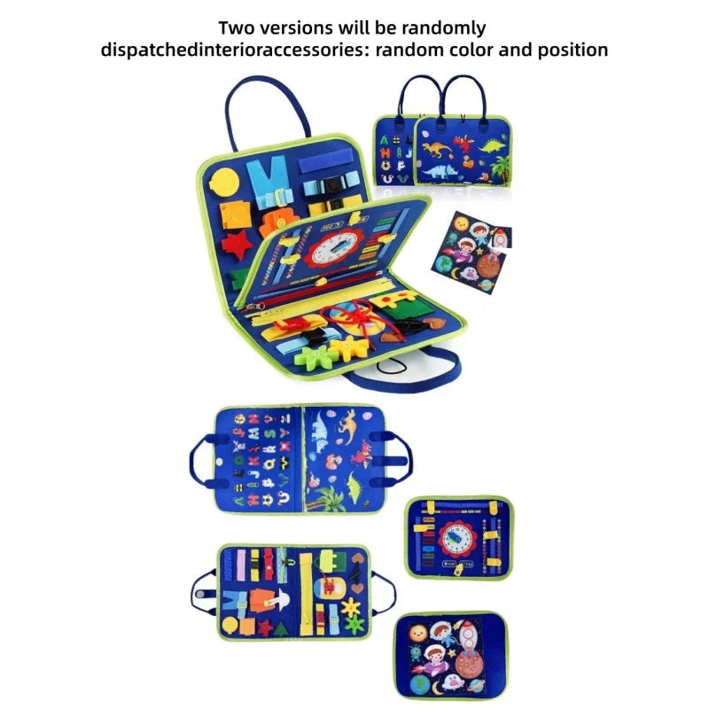 Montessori Busy Board Toy For Early Motor Skills