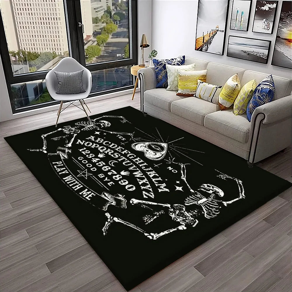 2507291097 Color Gothic Witchcraft Ouija Tarot Non-Slip Printed Area Rug