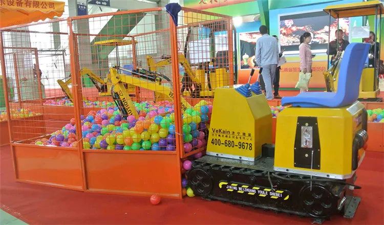 Kids Electric Mini Excavator Ride – Interactive Playground Digger