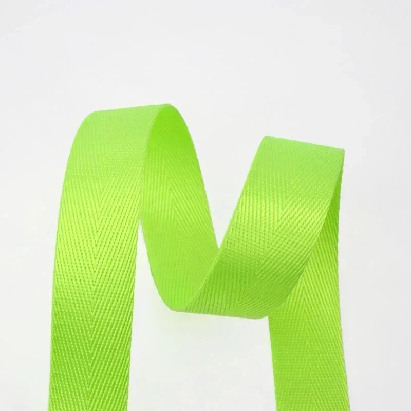FluorescentGreen Color Nylon Webbing Strap Tape for Bags and Backpacks