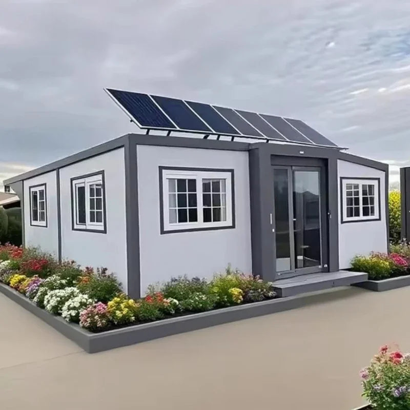 Expandable Steel Frame Container Home With 3 Rooms