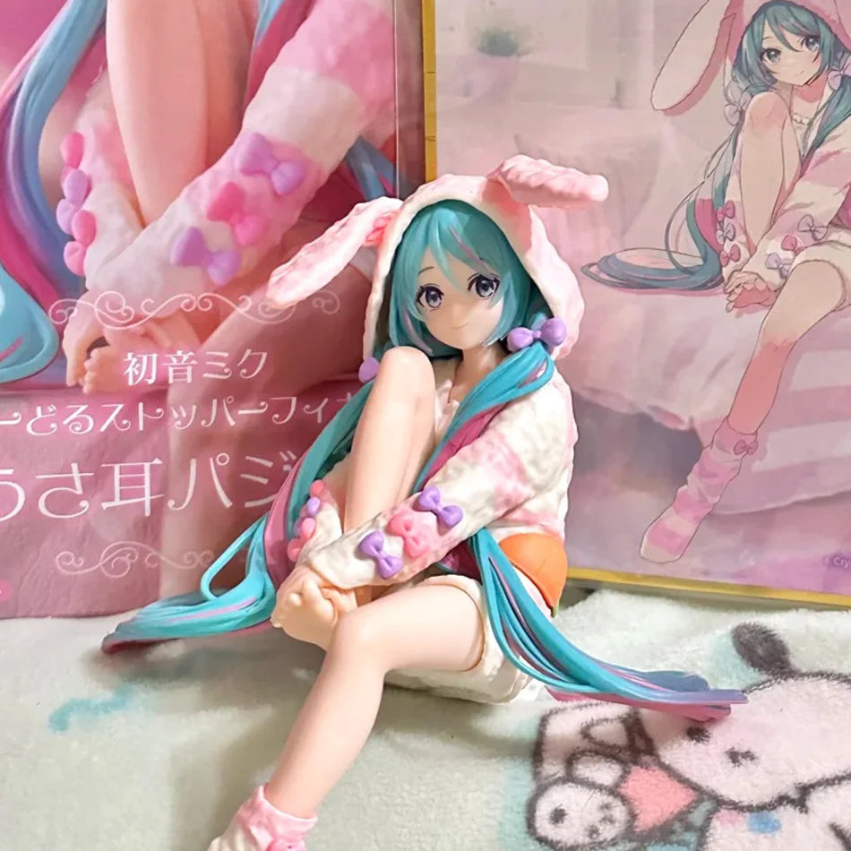Anime Bunny Pajama Figure – 14 cm PVC Noodle Stopper