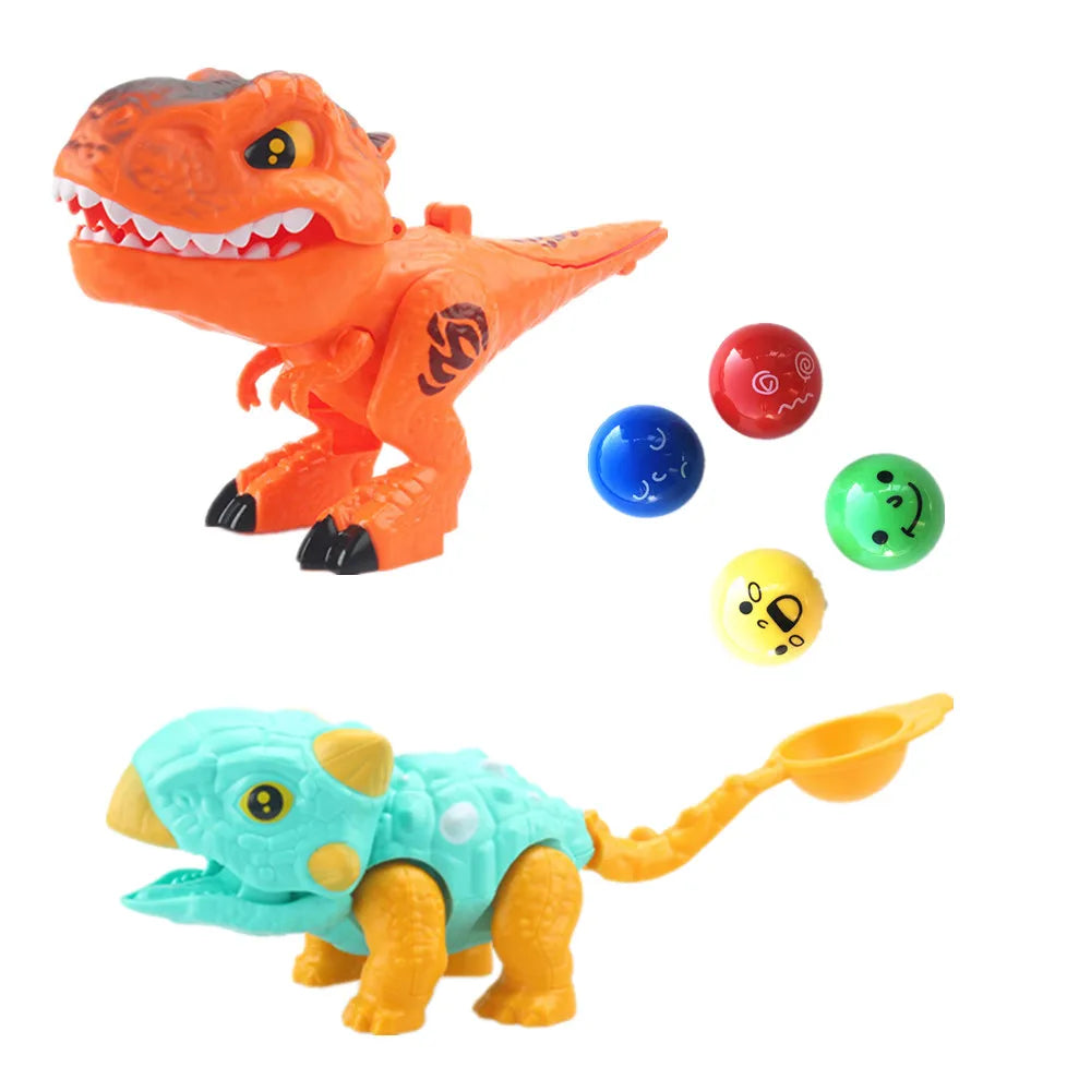 2pc new dino Color Marble Run Building Blocks Set With Spiral Tracks