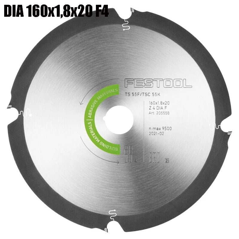 205558 Color 160 mm Circular Saw Blades For Plunge And Handheld Saws