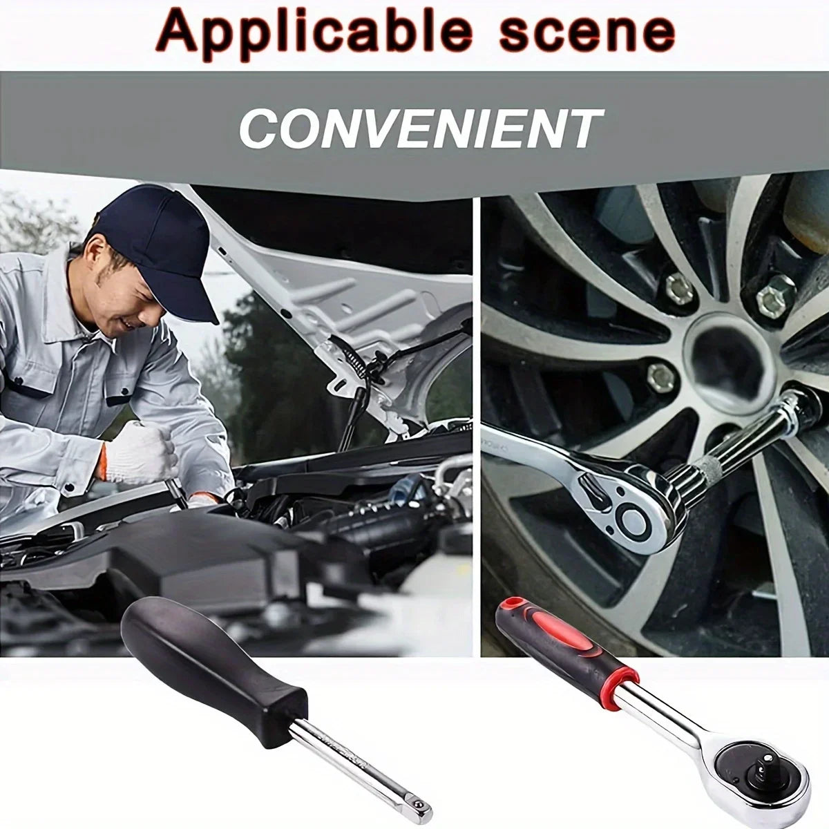 46-Piece Mechanic Tool Set for Auto and Home Repair