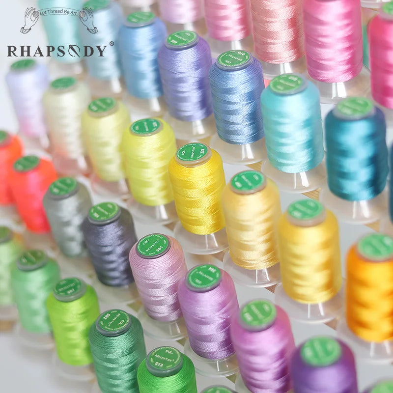40wt Polyester Embroidery Thread Set 60 Colors 550 Yards