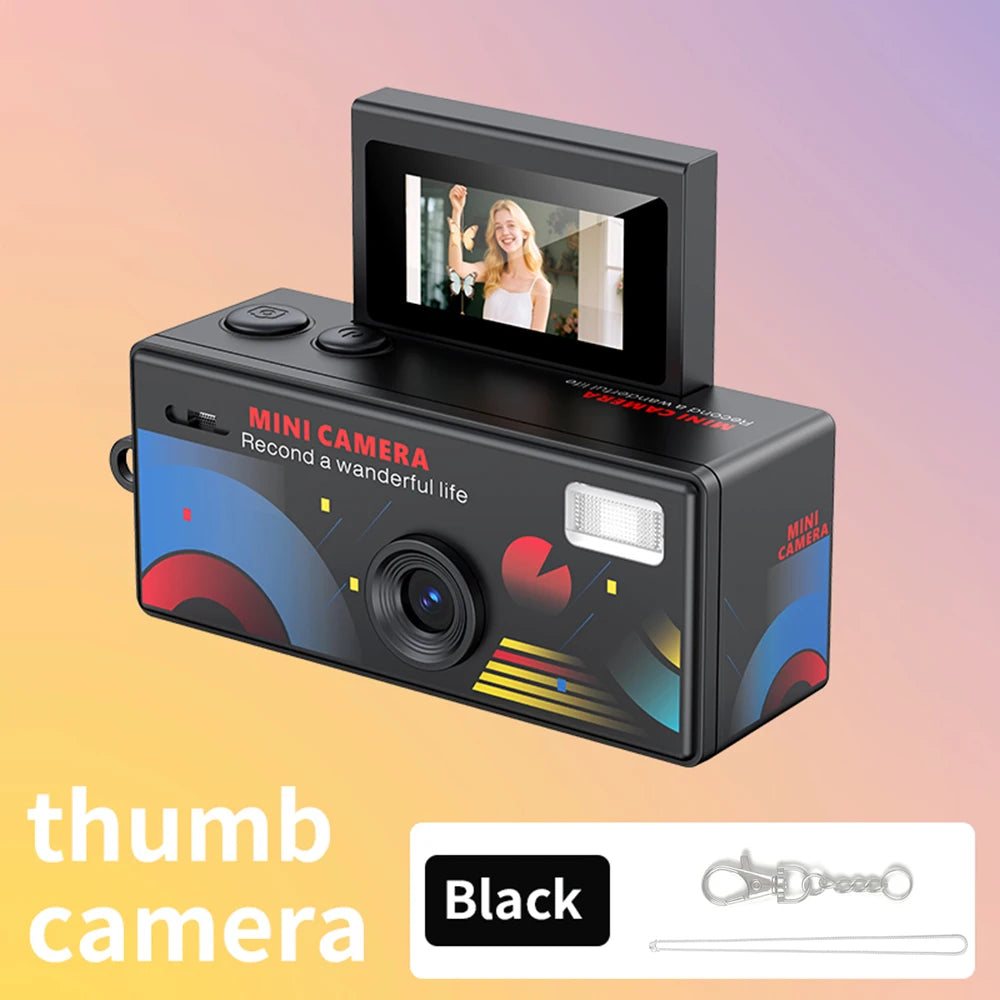 LK030 Black Color Mini Thumb Keychain Camera 0.96" Screen 1080P CCD