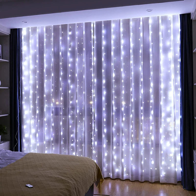 USB Curtain Fairy String Lights with Remote Control