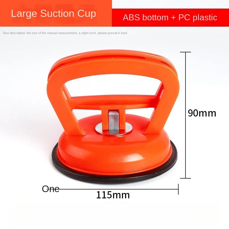 Large Orange Color 2-Inch Dent Puller Suction Cup For Car Panels And Glass