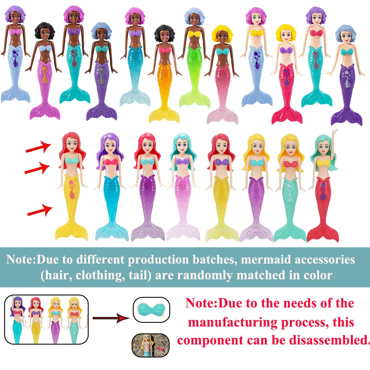 Mermaid Dive Pool Toys Set – Floating Bath Game for Kids