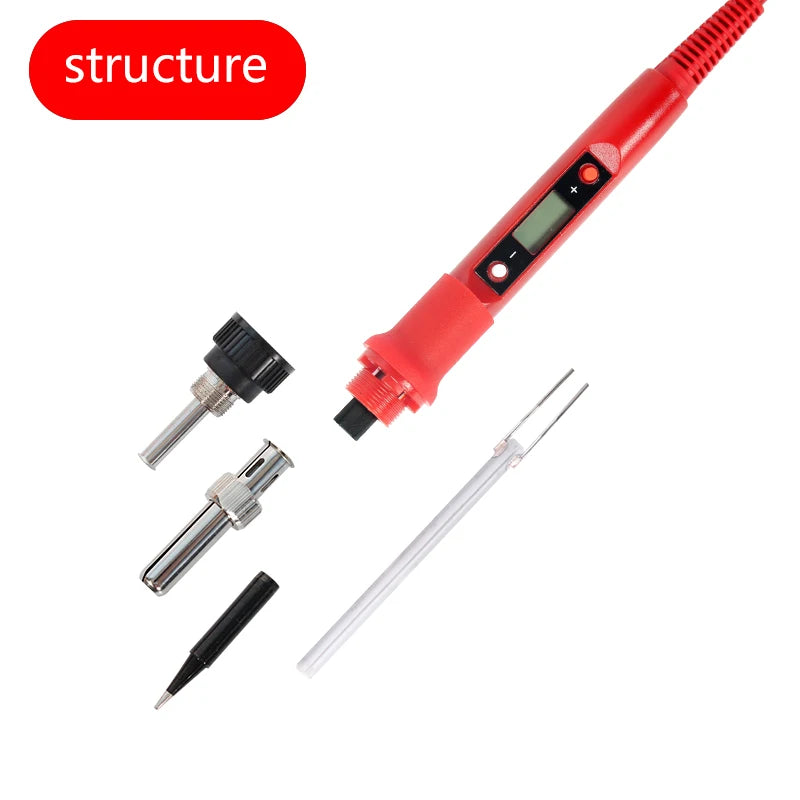 Adjustable Temperature Soldering Iron Kit With Multimeter