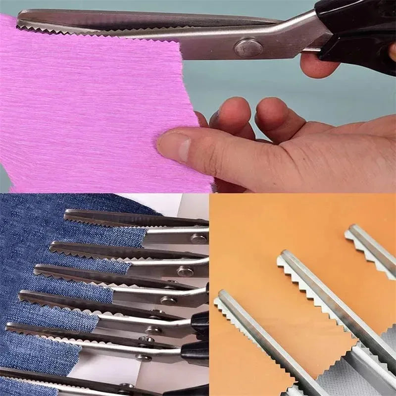 Stainless Steel Pinking Shears Zigzag Fabric Scissors