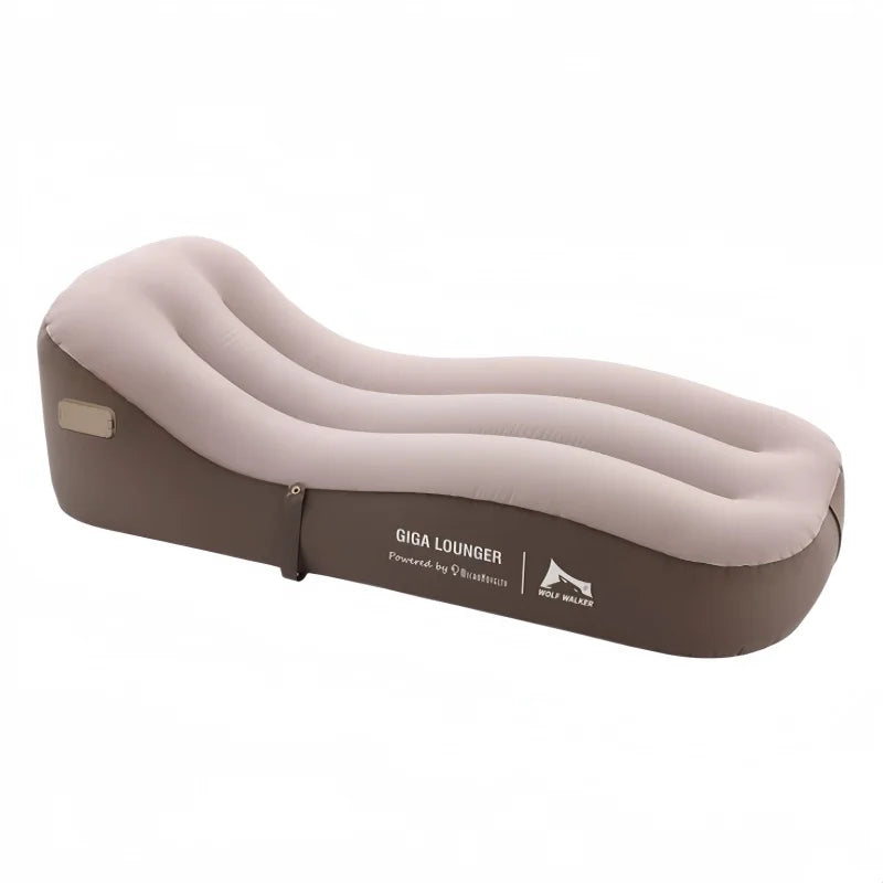 Khaki Color Automatic Camping Inflatable Sofa Chair With Air Pump