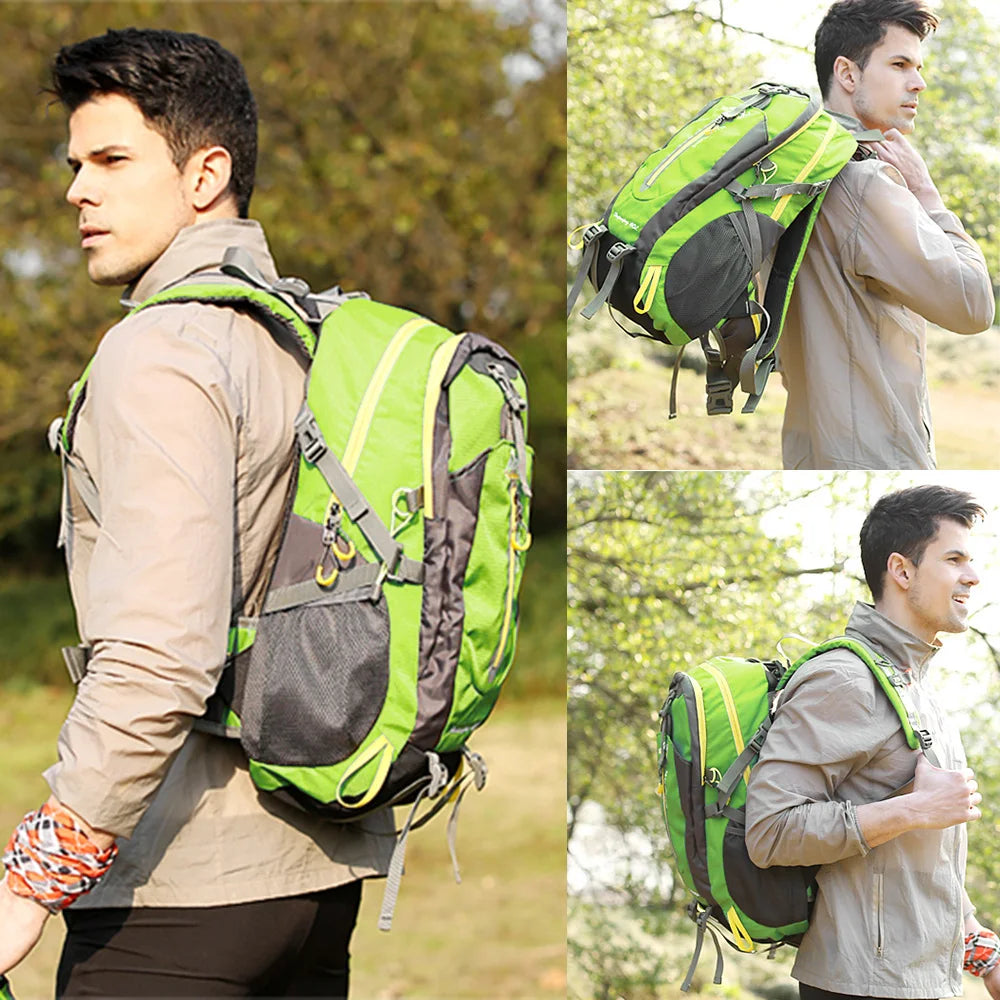 40L Water Resistant Hiking Backpack With Laptop Compartment