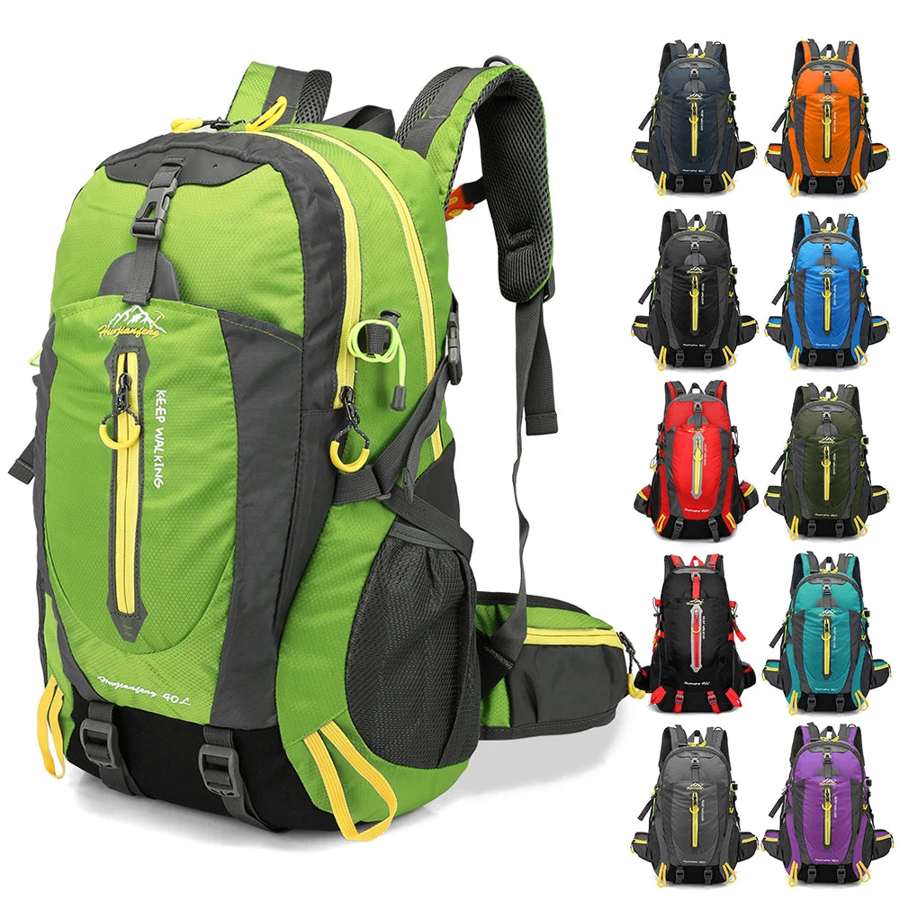 40L Water Resistant Hiking Backpack With Laptop Compartment